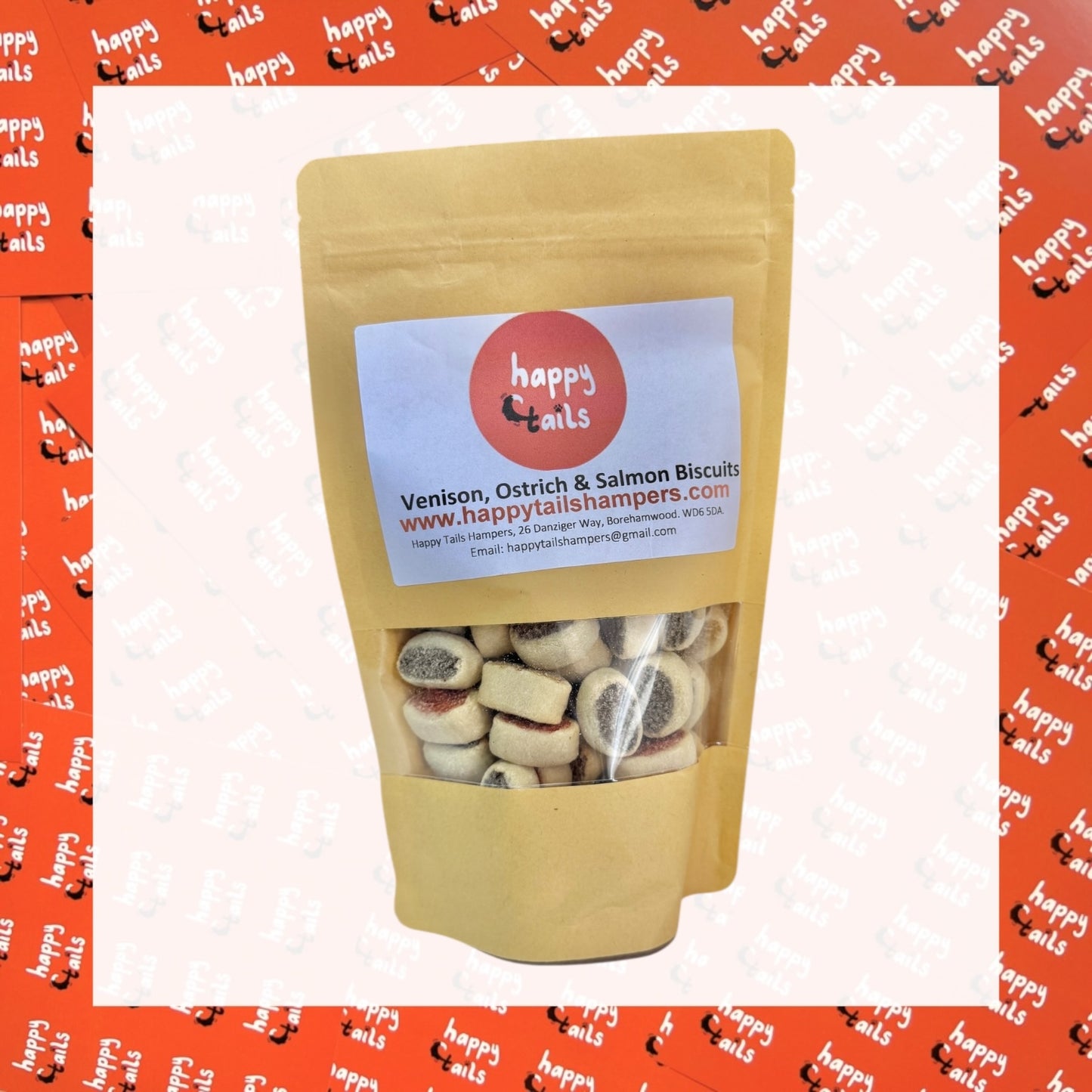 Venison, Ostrich & Salmon Biscuits - 150g