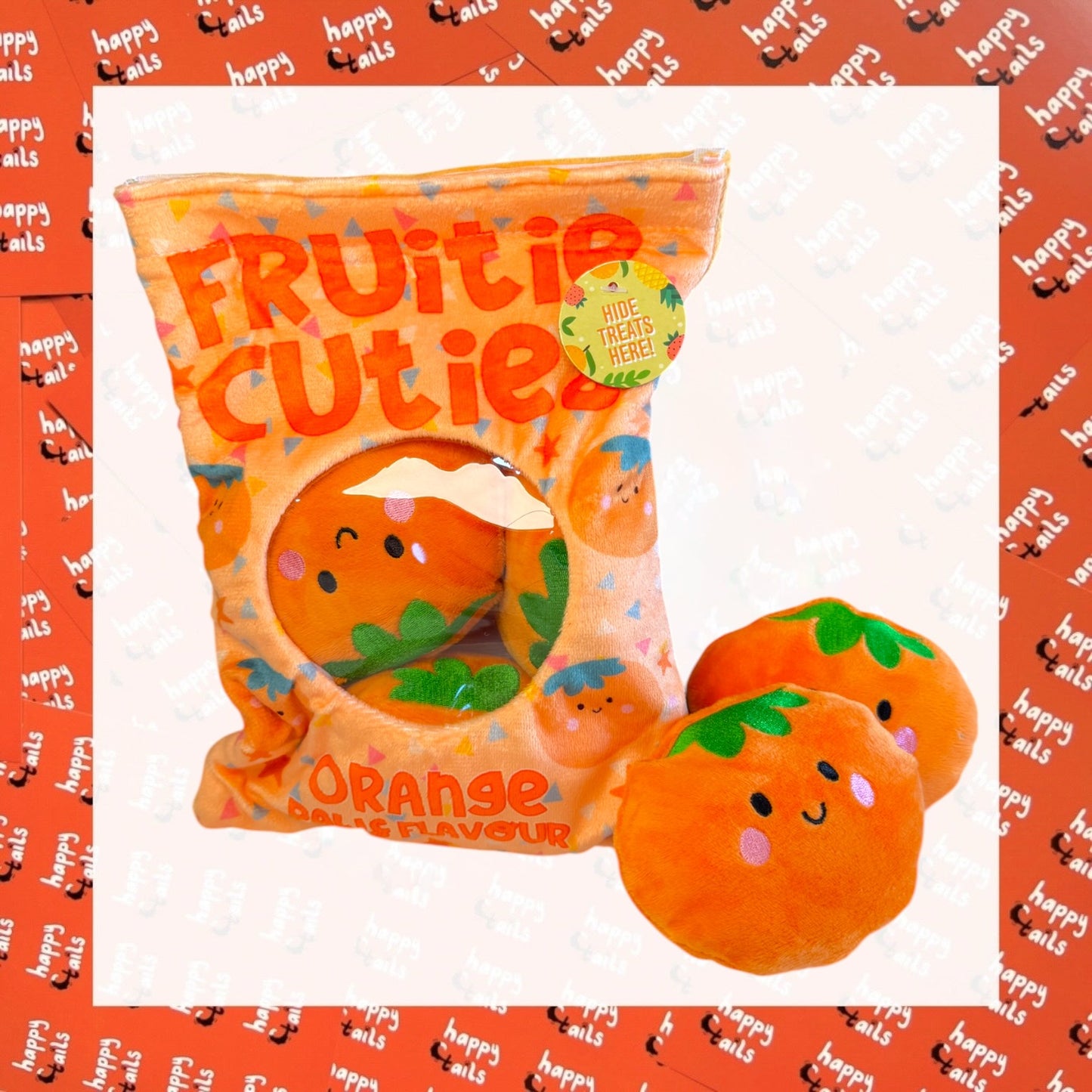 Orange Fruitie Cuties Burrow Toy