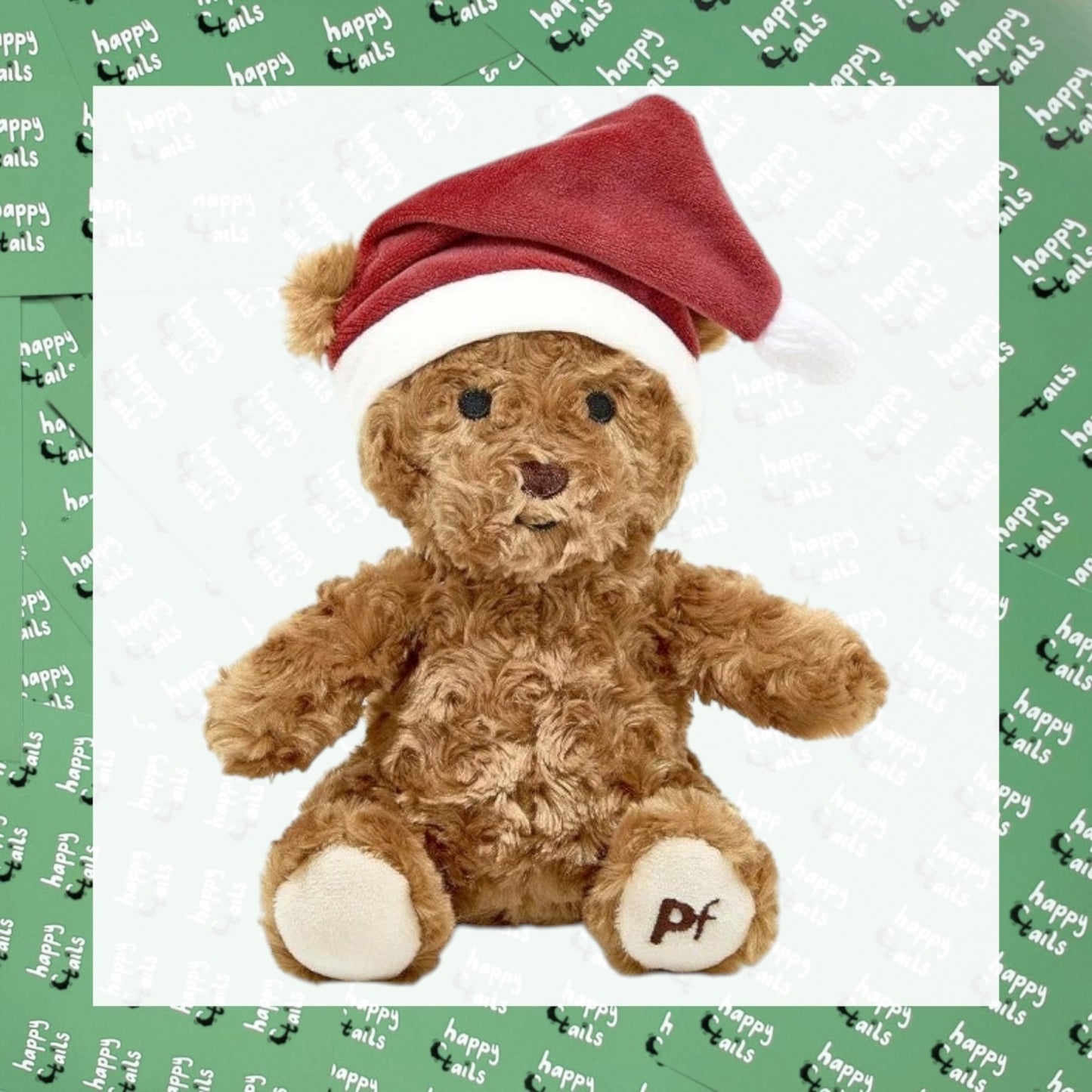 Cassie Curly Christmas Teddy