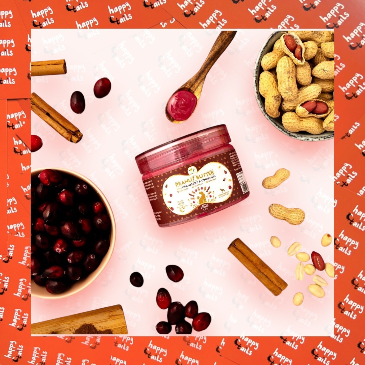 Peanut Butter : Cranberry & Cinammon (275g)