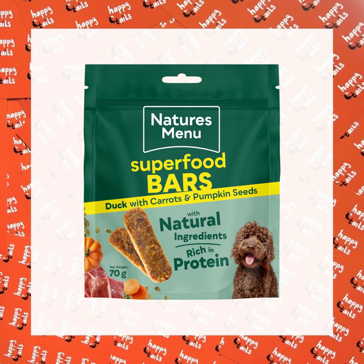 Natures Menu Superfood Bars with Duck, Carrot & Pumpkin Seed