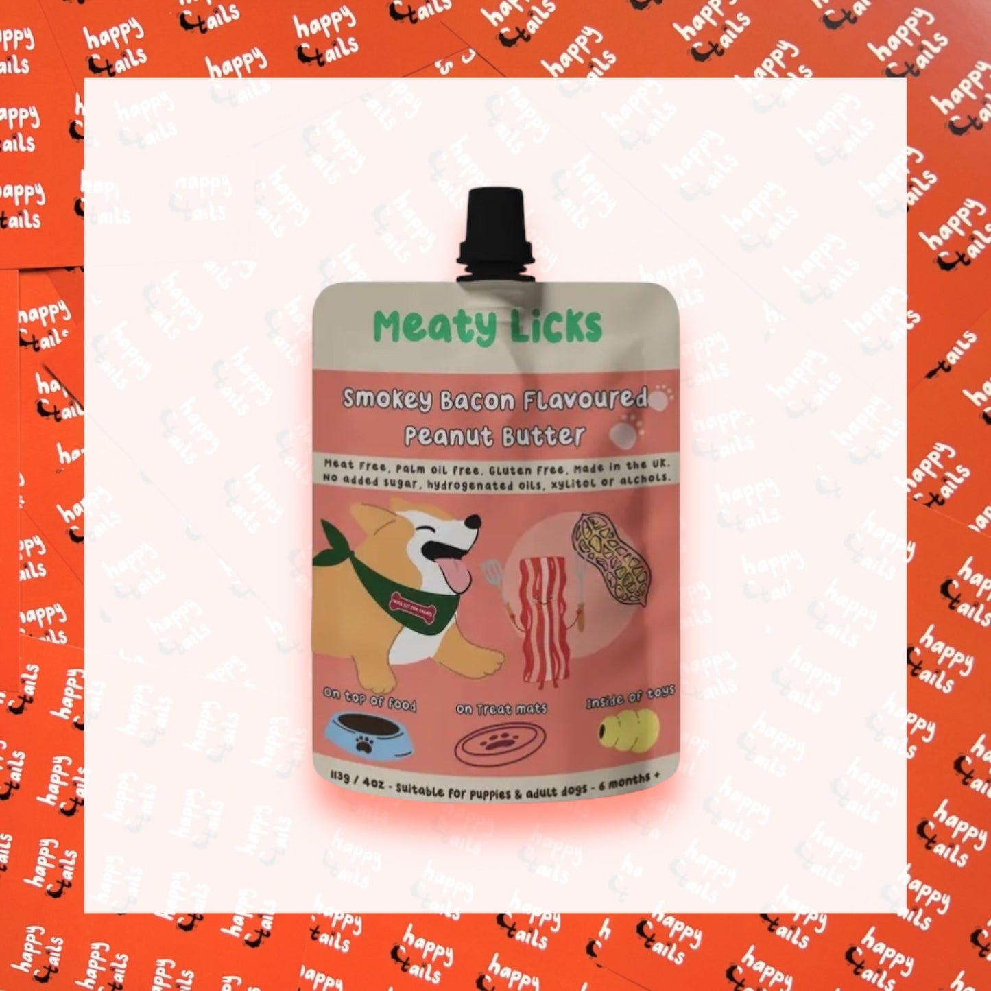 Meaty Licks - Flavoured Peanut Butter Pouches