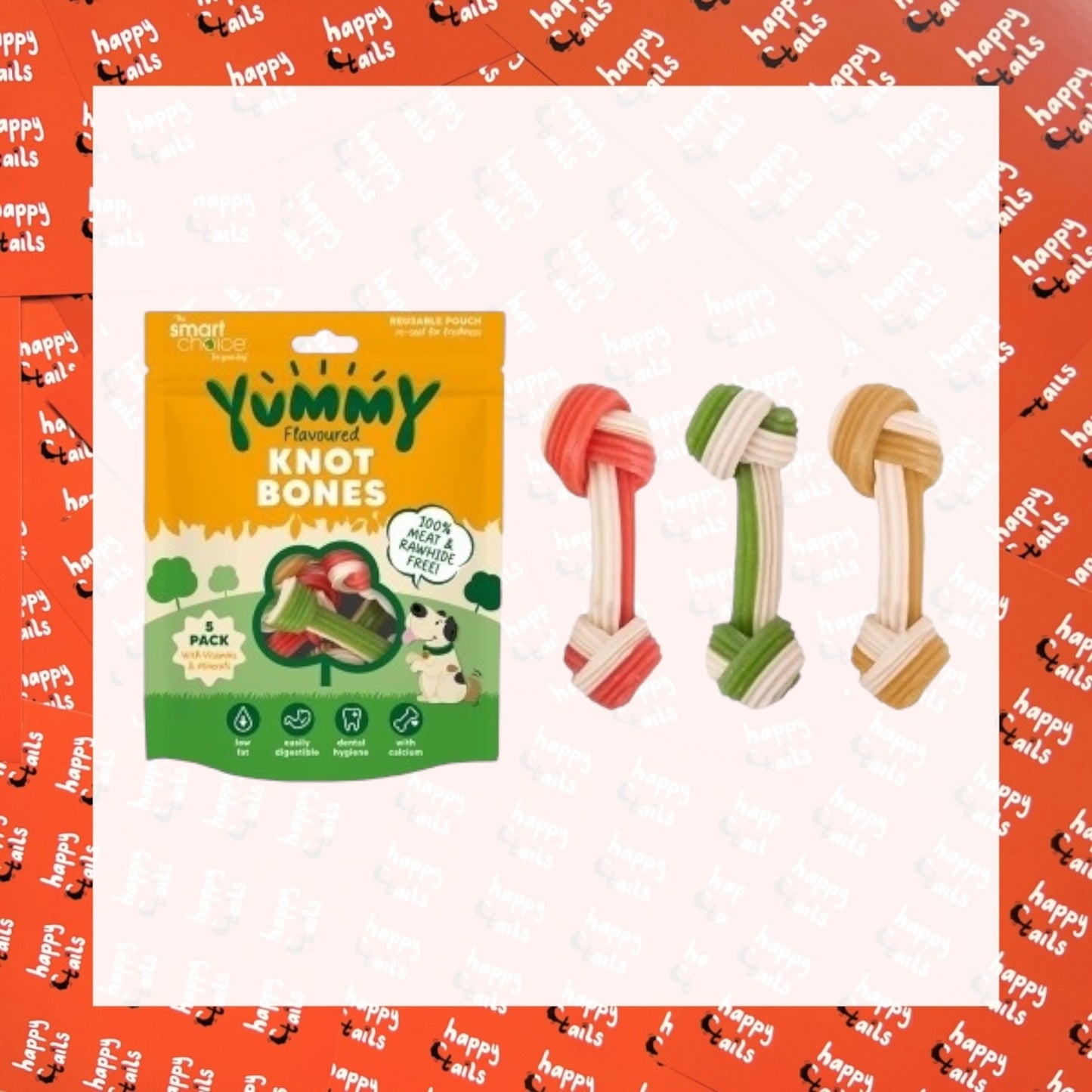 Veggie Knotted Bones - 5 Pack