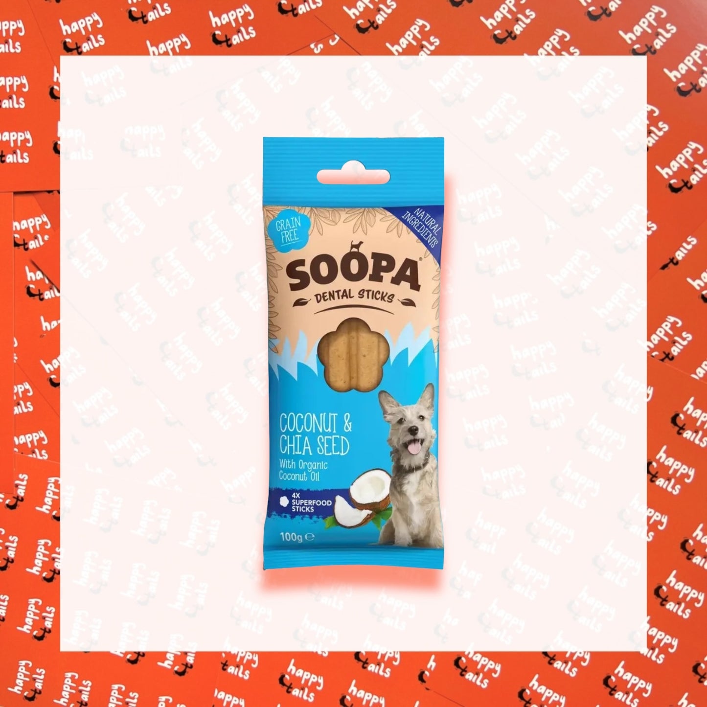 Soopa Dental Sticks : Coconut & Chia Seed