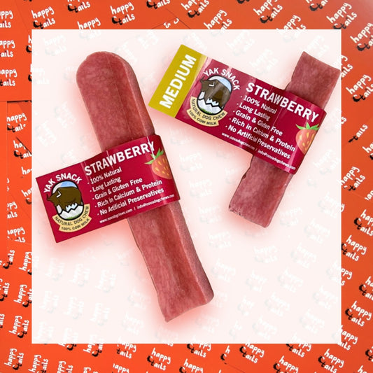 Strawberry Yak Chews