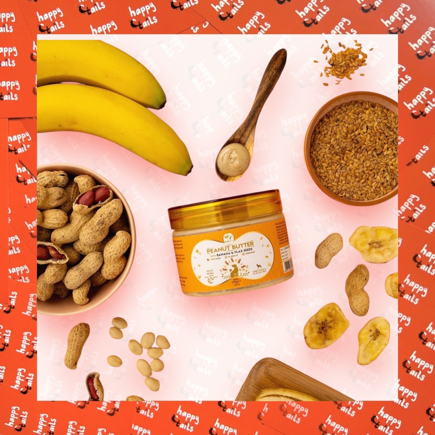 Peanut Butter : Banana & Flax Seed (275g)