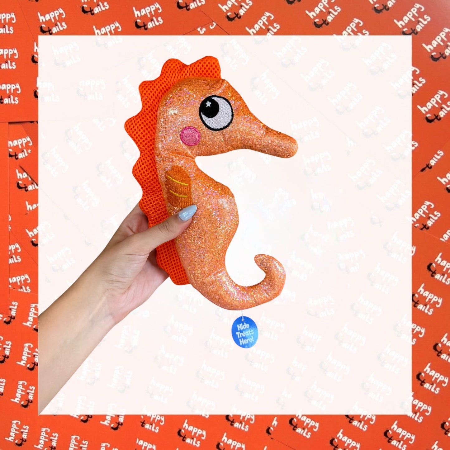 Seb Seahorse Treat-Hiding Plush