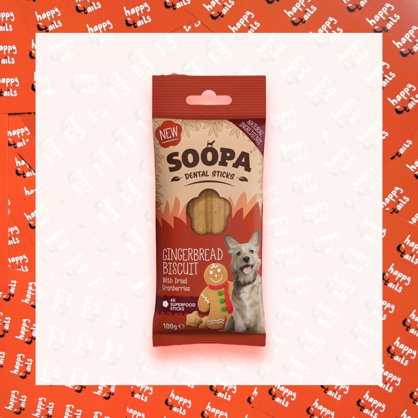 Soopa Gingerbread Biscuit Dental Sticks