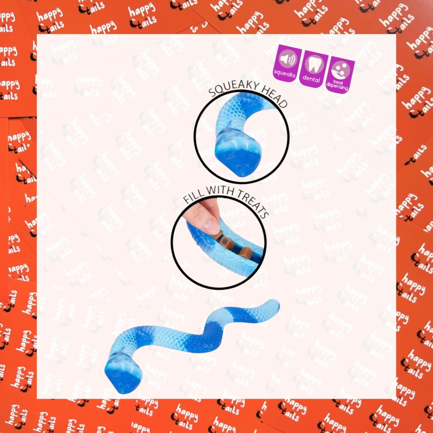 Rubber Snake Enrichment Toy