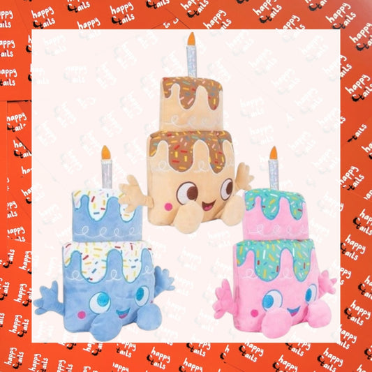 Squeaky Birthday Cake Plush Toy